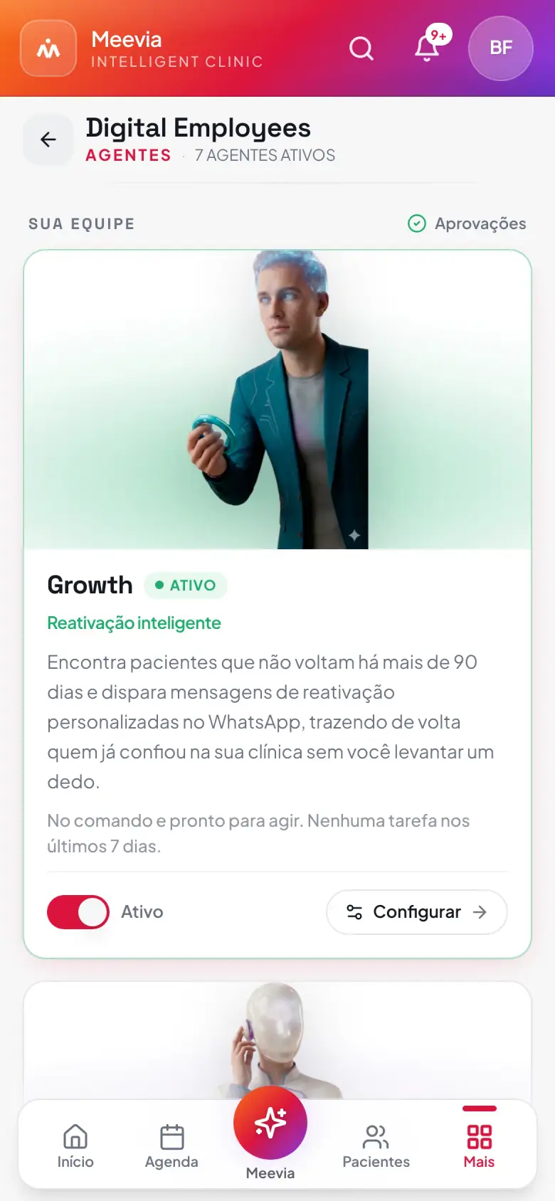 App da Meevia no celular