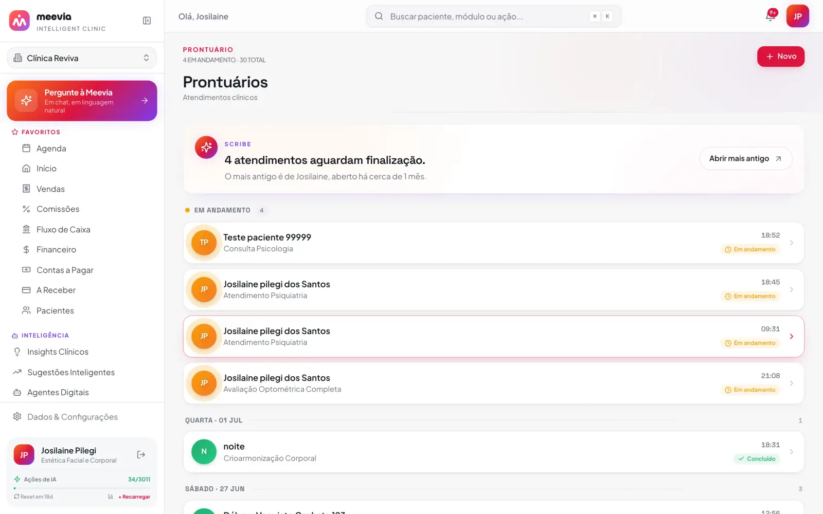 O prontuário se escreve enquanto você atende
